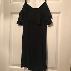 Forever 21 cold shoulder dress black S never worn